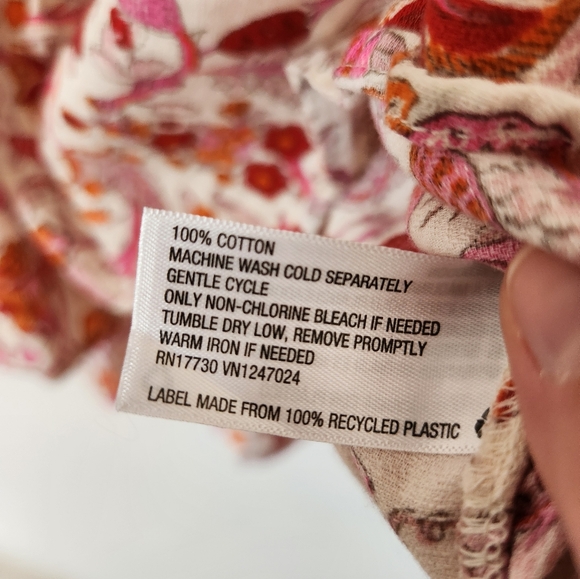 🌸Knox Rose Floral Boho Top Size Large Oversized - Picture 5 of 6